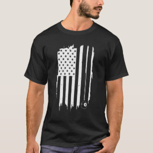 Billiards Men Women Pool Player American Patriot T-Shirt