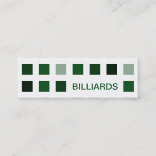 BILLIARDS (mod squares) Mini Business Card