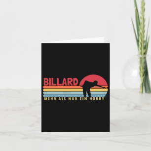 Billiards More Than A Hob Card
