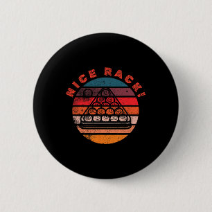 Billiards Nice Rack Players Funny Billiard Vintage 2 Inch Round Button