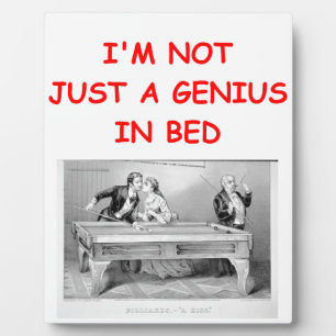 BILLIARDS PLAQUE
