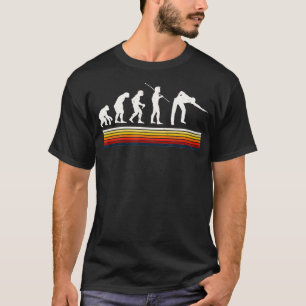 Billiards Player Evolution Pool Table Snooker Pyra T-Shirt