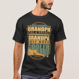 Billiards Player Granpa  Snooker Grandfather T-Shirt