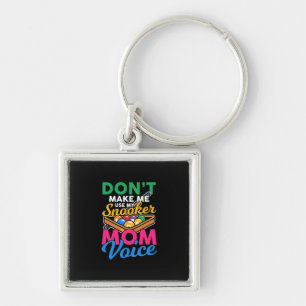 Billiards Player I Am Snooker Mom Keychain