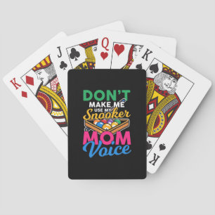 Billiards Player   I Am Snooker Mom Playing Cards