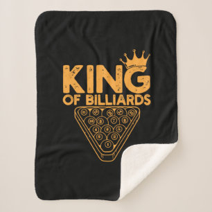 Billiards Player   King Of Billiards Sherpa Blanket