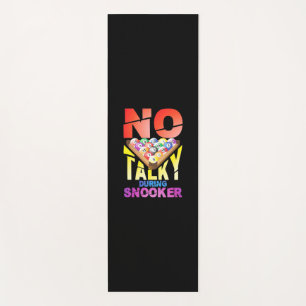 Billiards Player   No Talky During Snooker Yoga Mat