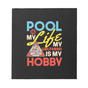 Billiards Player   Pool Billiards Is My Life Notepad