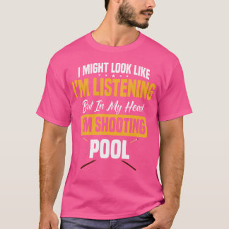Billiards Player Pool Table Snooker Pyramid Billia T-Shirt