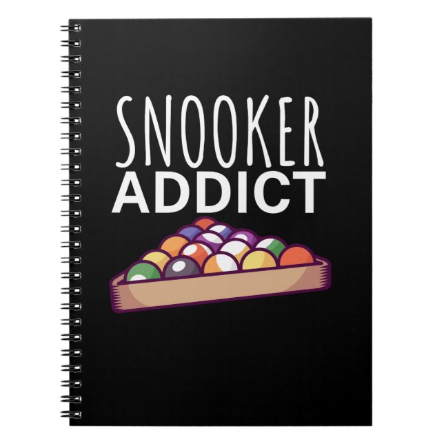Billiards Player | Snooker Addict Notebook (Front)