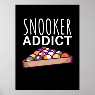 Billiards Player Snooker Addict Poster