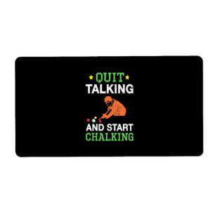 Billiards Player Snooker Start Chalking
