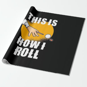 Billiards Player   This Is How Snooker Roll Wrapping Paper