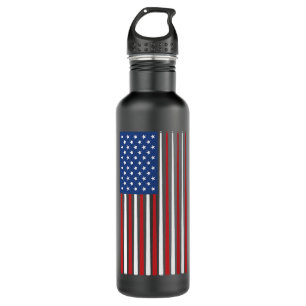 Billiards Player USA American Flag Pool Sticks Cue 710 Ml Water Bottle