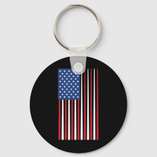Billiards Player Usa American Flag Pool Sticks Cue Keychain