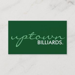 billiards plus location. (colour customizable) business card