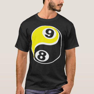 Billiards  Pool  8 Ball 9 Ball Skull  T-Shirt