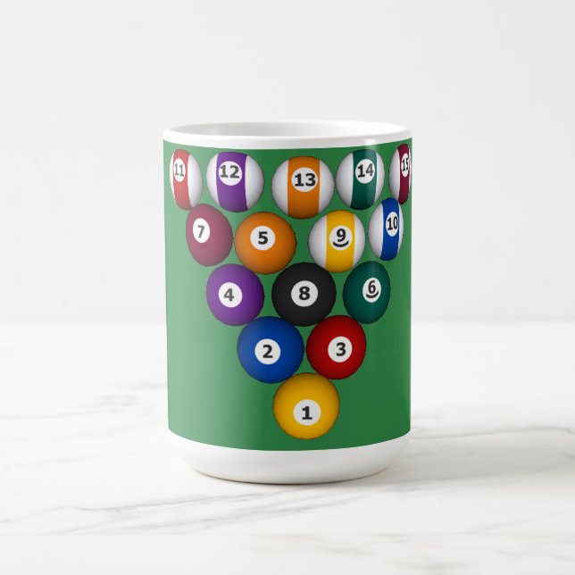 Billiards / Pool Balls: Custom Mug (Center)