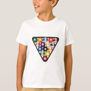 Billiards / Pool Balls Racked: T-Shirt
