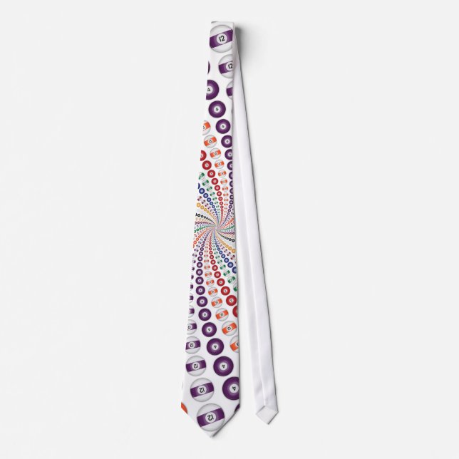 Billiards / Pool Balls Vortex: Necktie / Tie (Front)