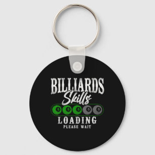 Billiards Pool Player Ball 8 Ball Vintage Billiard Keychain
