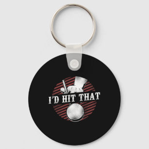 Billiards Pool Player Ball Pun Vintage Retro Id Hi Keychain