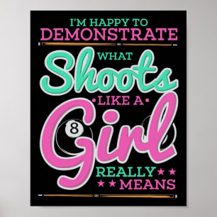 Billiards Pool Player Im Happy To Demonstrate Poster