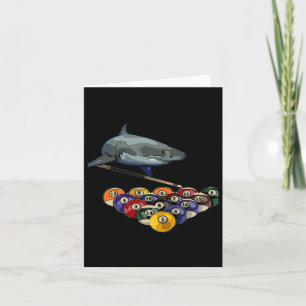 Billiards Pool Shark Design  Card