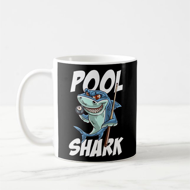 Billiards Pool Shark Snooker Hall Joke Billiard Coffee Mug (Left)