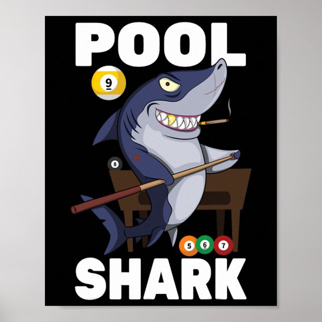 Billiards - Pool Shark - Snooker Player - R Pub -  Poster (Front)