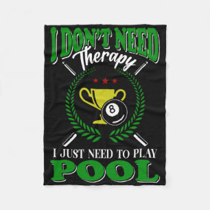 Billiards Pool Shirt  Fleece Blanket