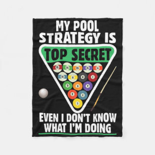 Billiards Pool Strategy Snooker Player Fleece Blanket