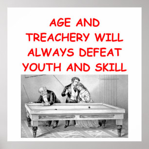 billiards poster