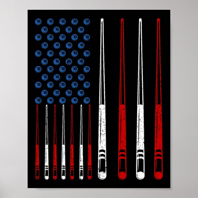 Billiards Queue Sticks  Poster (Front)