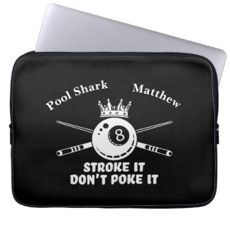 Billiards Quotes for Fans and Players Laptop Sleeve