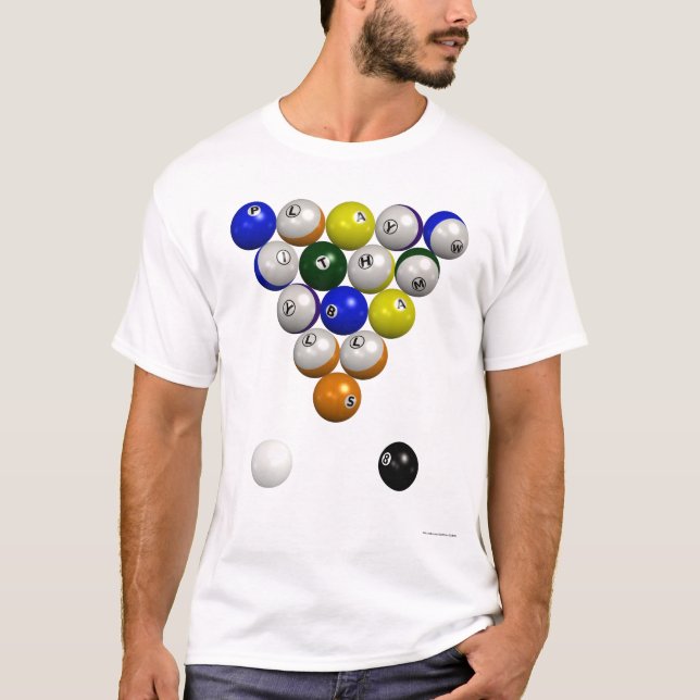 Billiards Rack T-Shirt (Front)