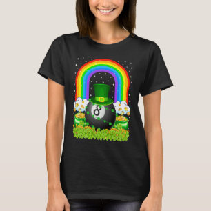 Billiards  Rainbow Leprechaun Billiards St Patrick T-Shirt