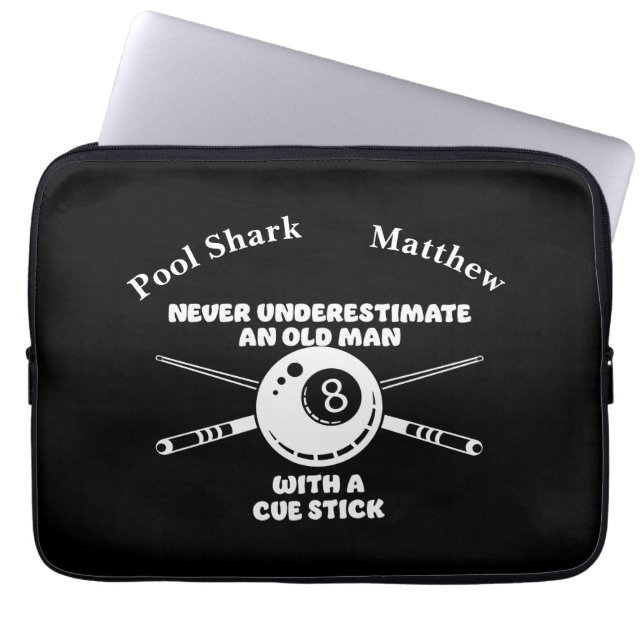 Billiards Saying About Experience and Skill Laptop Sleeve (Front)