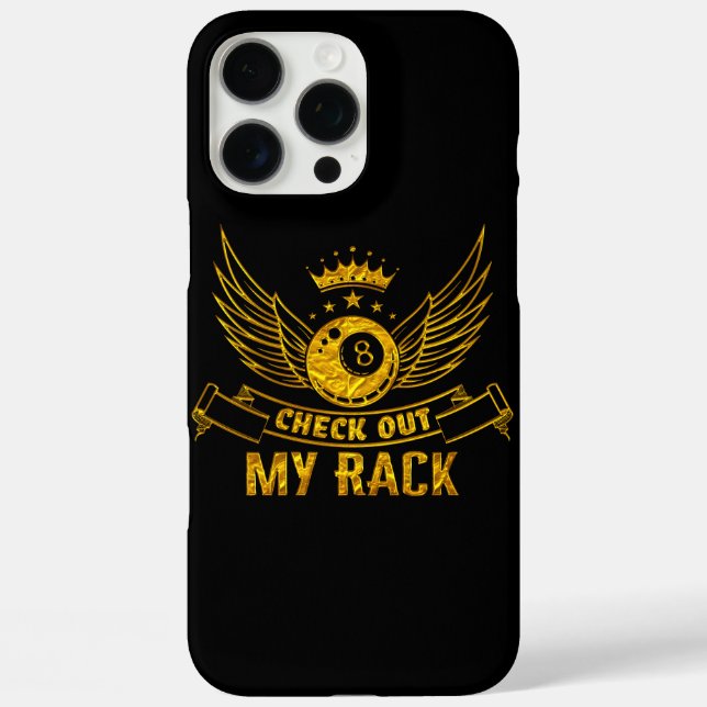 Billiards Saying With Wings and Crown Design Case-Mate iPhone Case (Back)