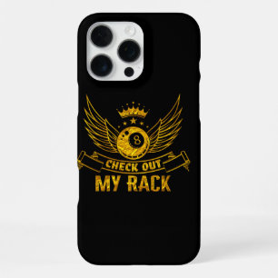 Billiards Saying With Wings and Crown Design iPhone 16 Pro Max Case