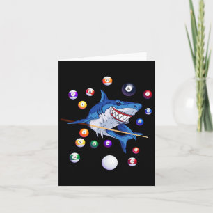 Billiards Shark Billiard Player Pool Table Snooker Card