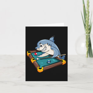 Billiards Shark Pool Snooker Player Gift Card
