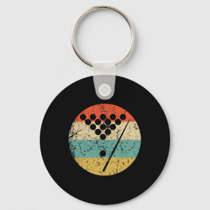 Billiards Shirt - Vintage Retro Pool  Keychain