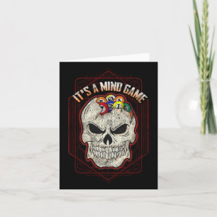 Billiards Skull Pool Its A Mind Game  Card
