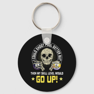 Billiards Skull Pool Snooker Billiard Ball Table N Keychain