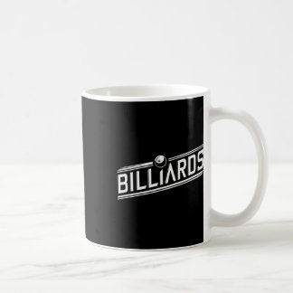 “billiards” - Sleek Angled Design Coffee Mug