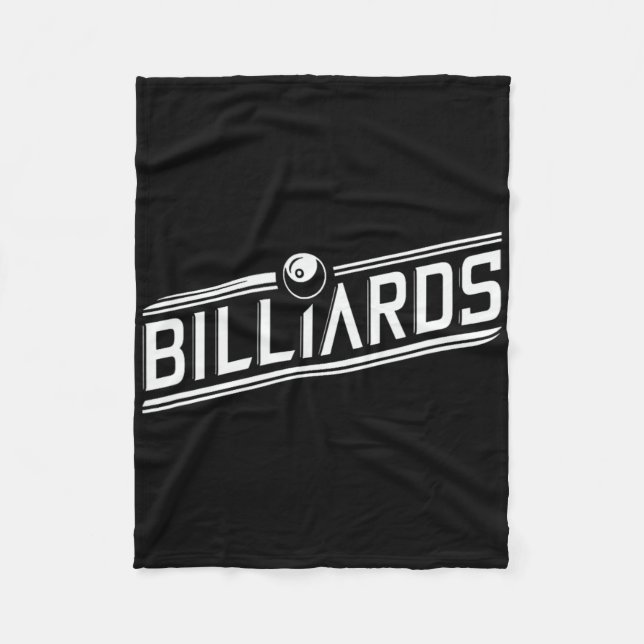 “billiards” - Sleek Angled Design  Fleece Blanket (Front)