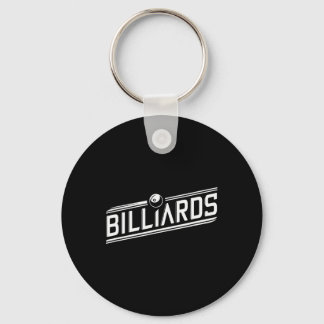 “billiards” - Sleek Angled Design Keychain