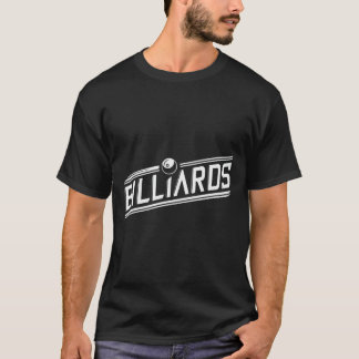 “billiards” - Sleek Angled Design T-Shirt