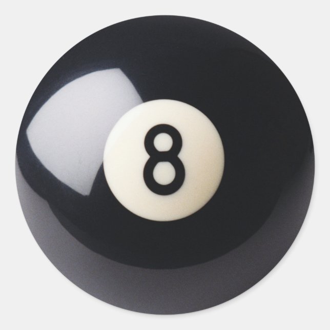Billiards Snooker 8-Ball Stickers (Front)